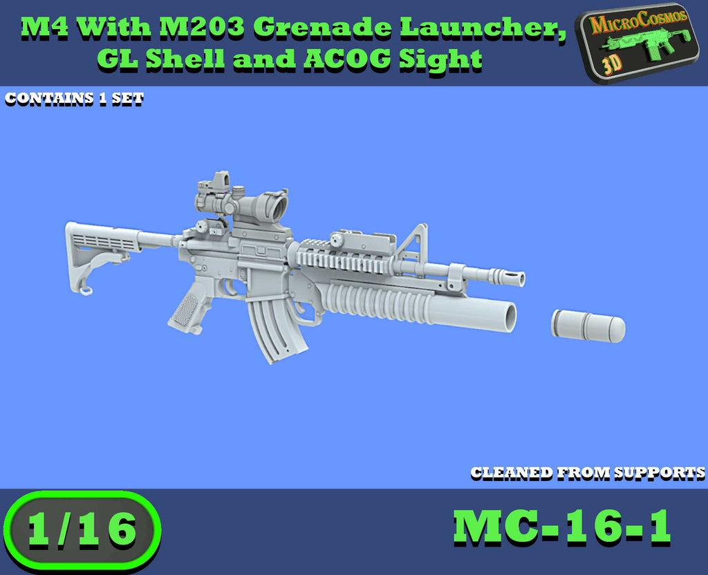 MC-16-1 - M4 mit M203 Granatwerfer und ACOG-Visier