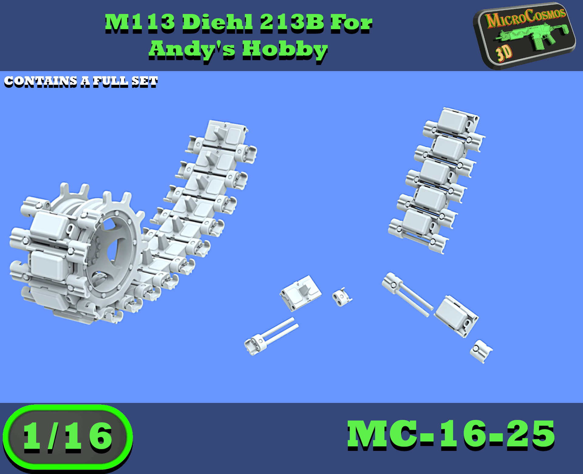 MC-16-25 - M113 Diehl 213B Kettensatz für Andy's Hobby