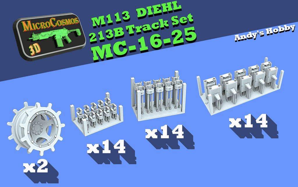 MC-16-25 - M113 Diehl 213B Kettensatz für Andy's Hobby