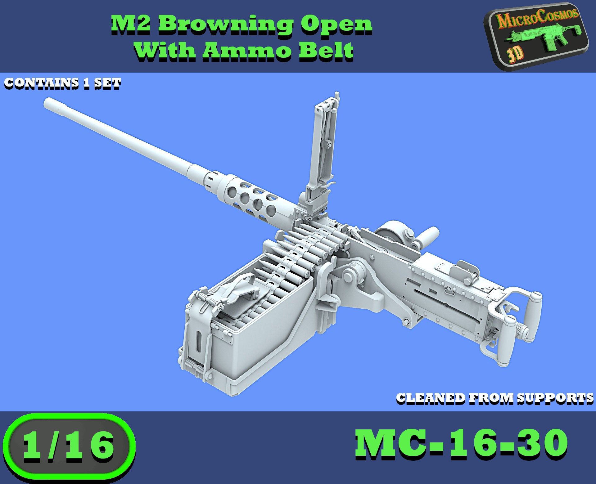 MC-16-30 - M2 Browning Open With Ammo Belt