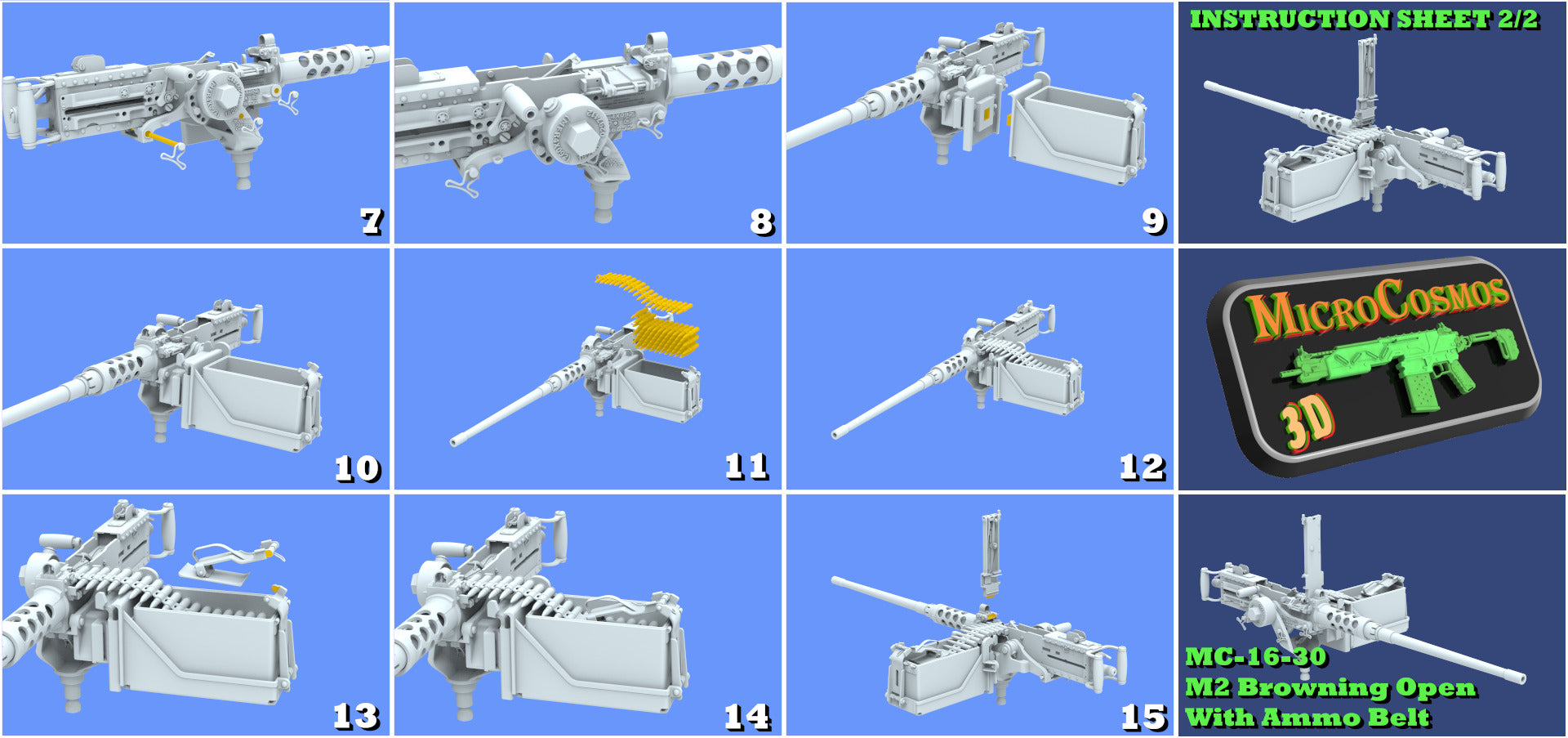 MC-16-30 - M2 Browning Open With Ammo Belt