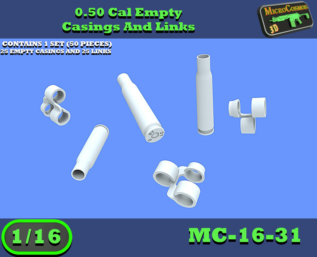 MC-16-31 - 0.50 Cal Empty Casings And Links