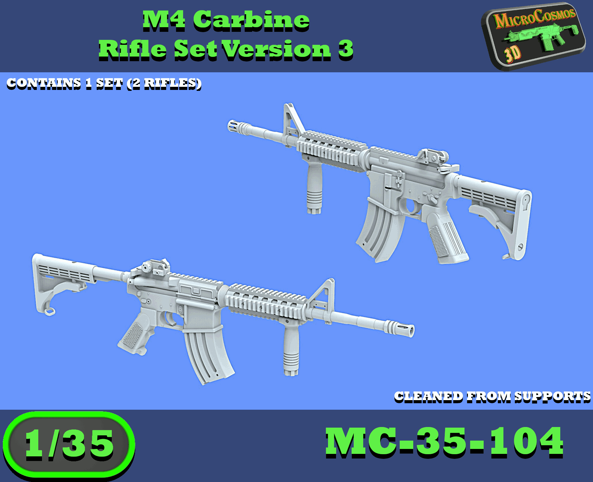 MC-35-104- M4 Carbine Rifle Set Version 3