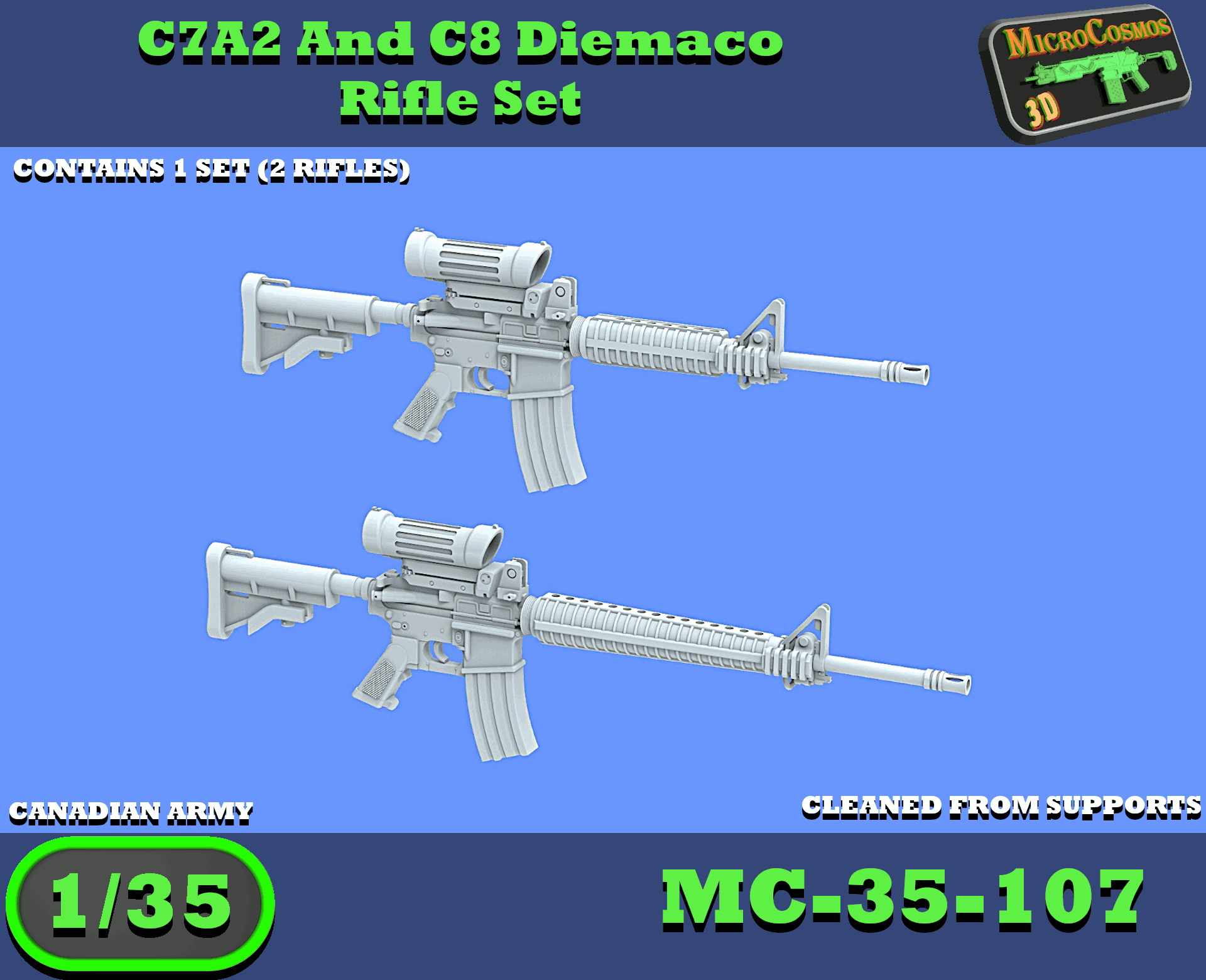 MC-35-107 - C7A2 And C8 Diemaco Rifle Set