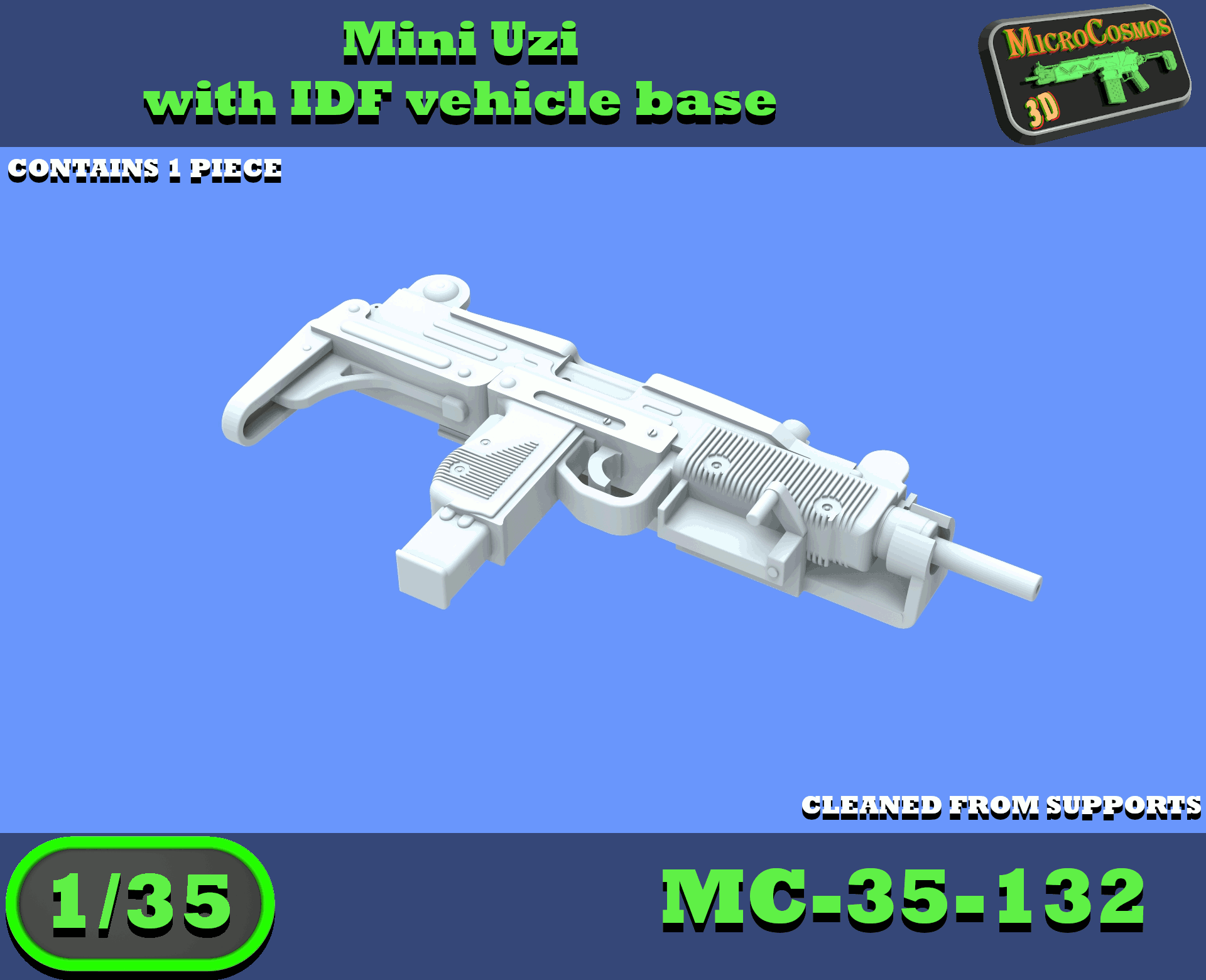 MC-35-132 - Mini Uzi mit IDF Fahrzeug-Basis
