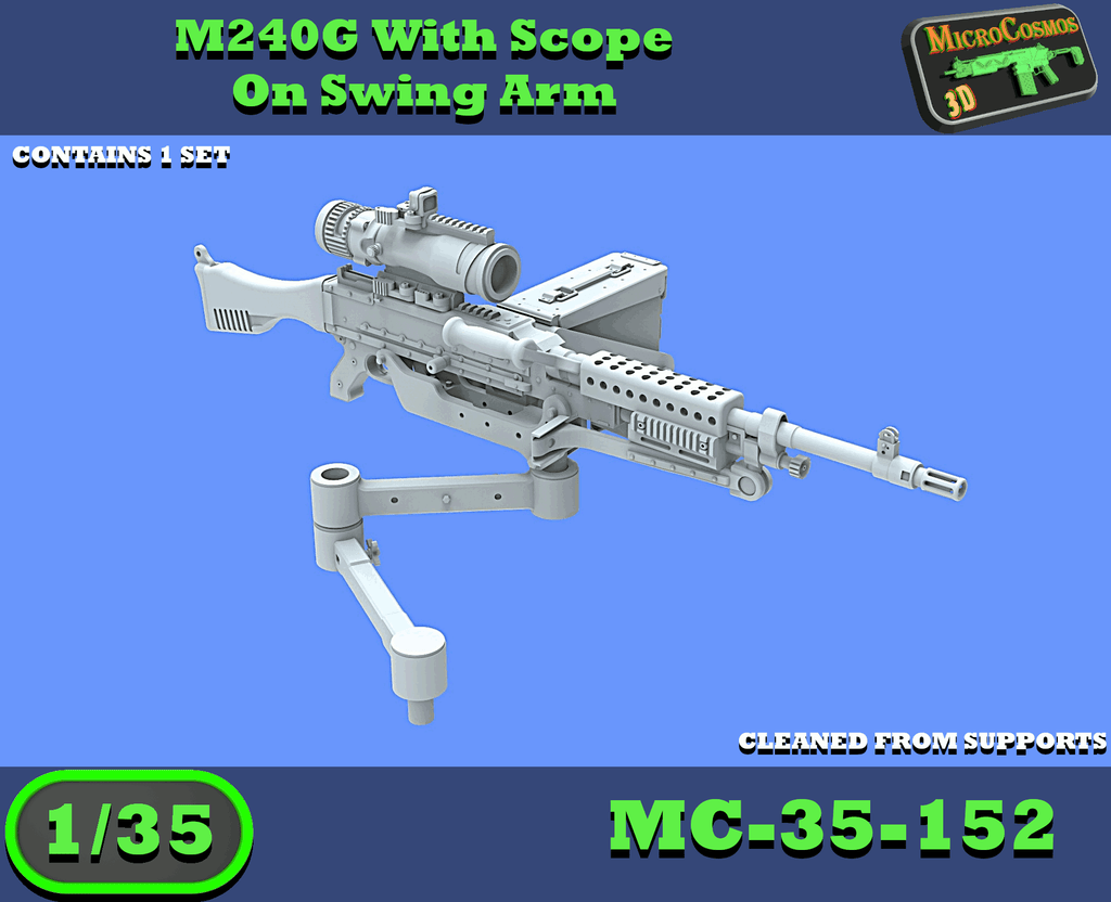 MC-35-152 - M240G With Scope On Swing Arm
