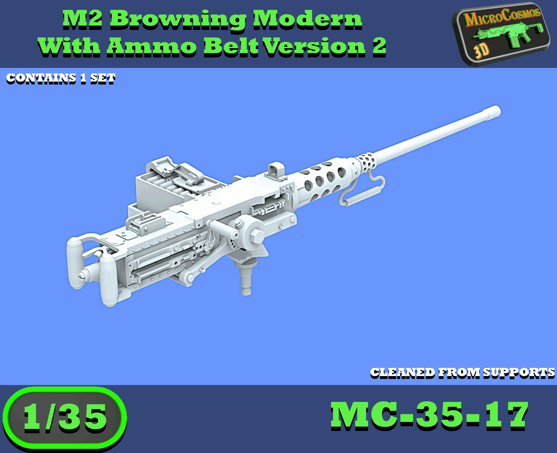MC-35-17 - M2 Browning Modern With Ammo Belt Version 2