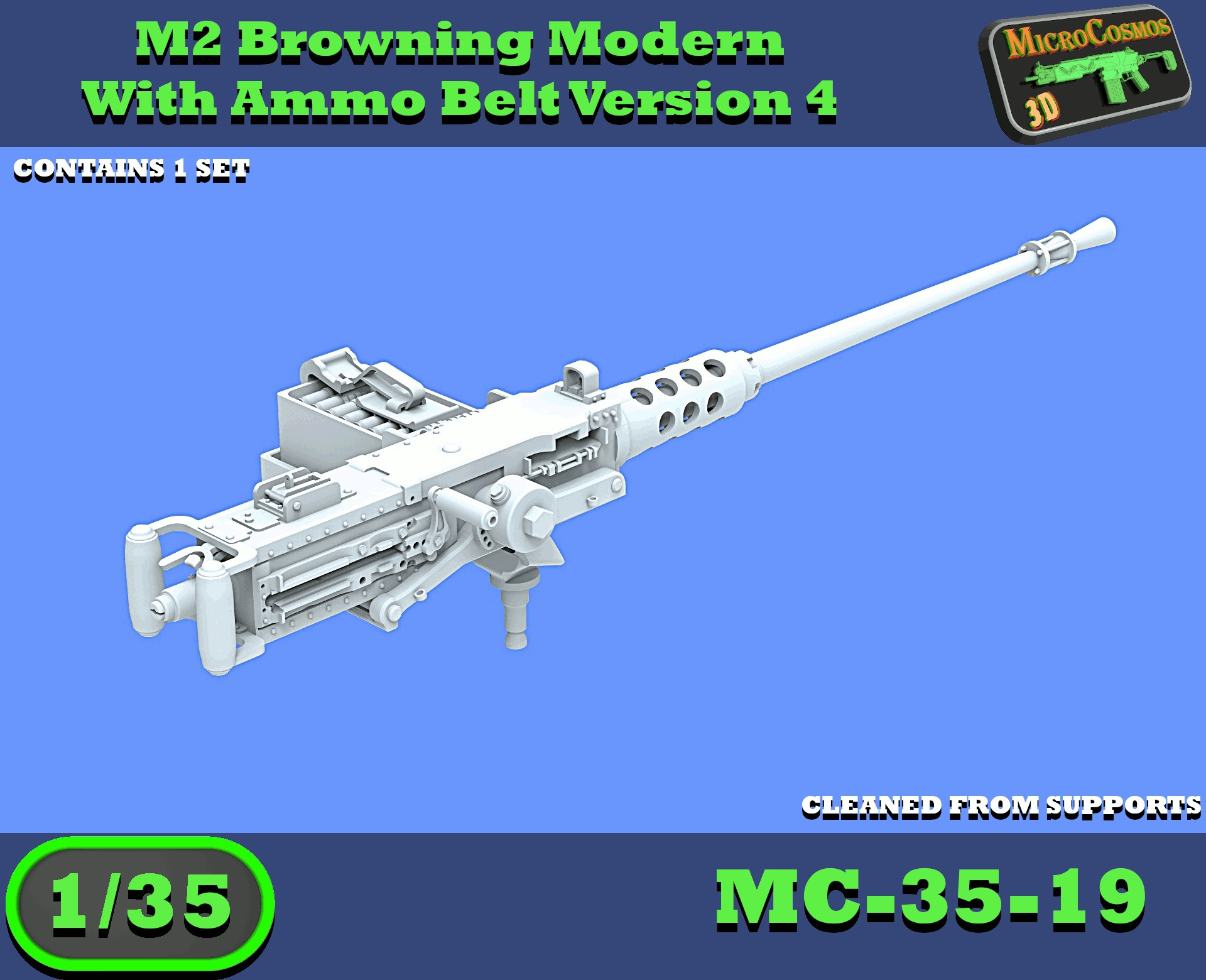 MC-35-19 - M2 Browning Modern With Ammo Belt Version 4