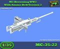 MC-35-22 - M2 Browning WW2 mit Munitionsgurt Version 2