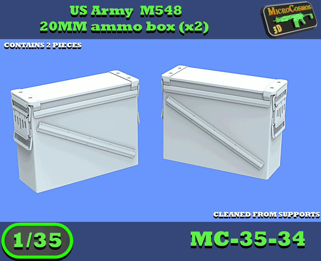MC-35-34 - US M548 20mm Ammo Box Small Set