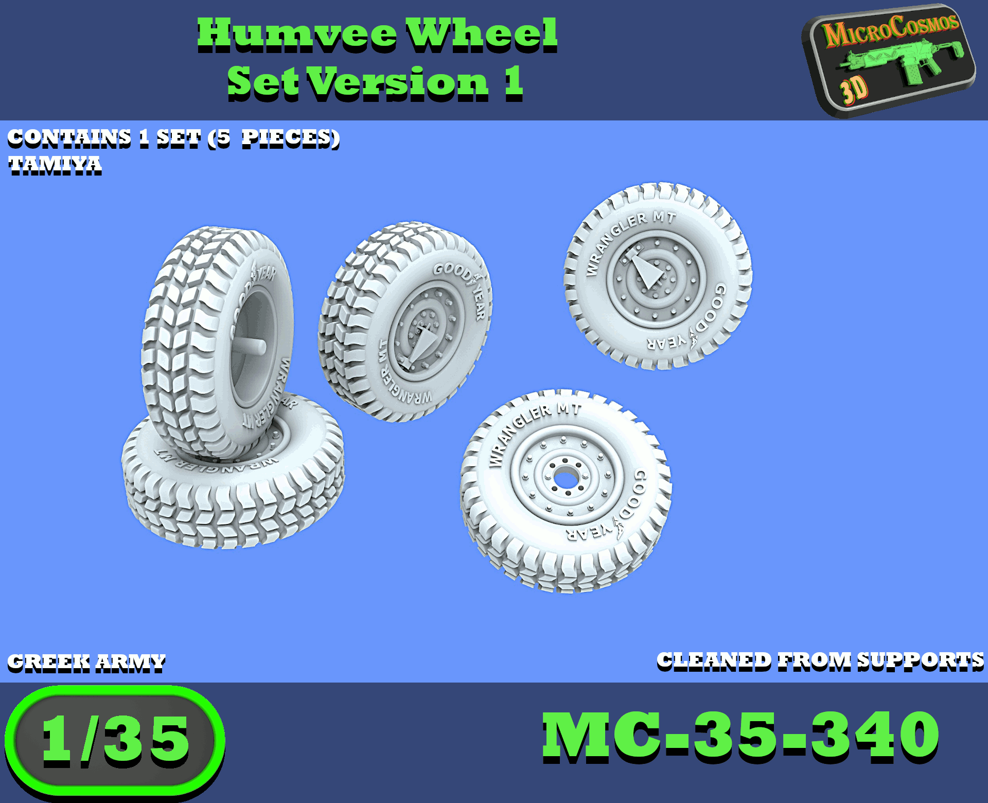 MC-35-340 - Kit de roues Humvee Version 1
