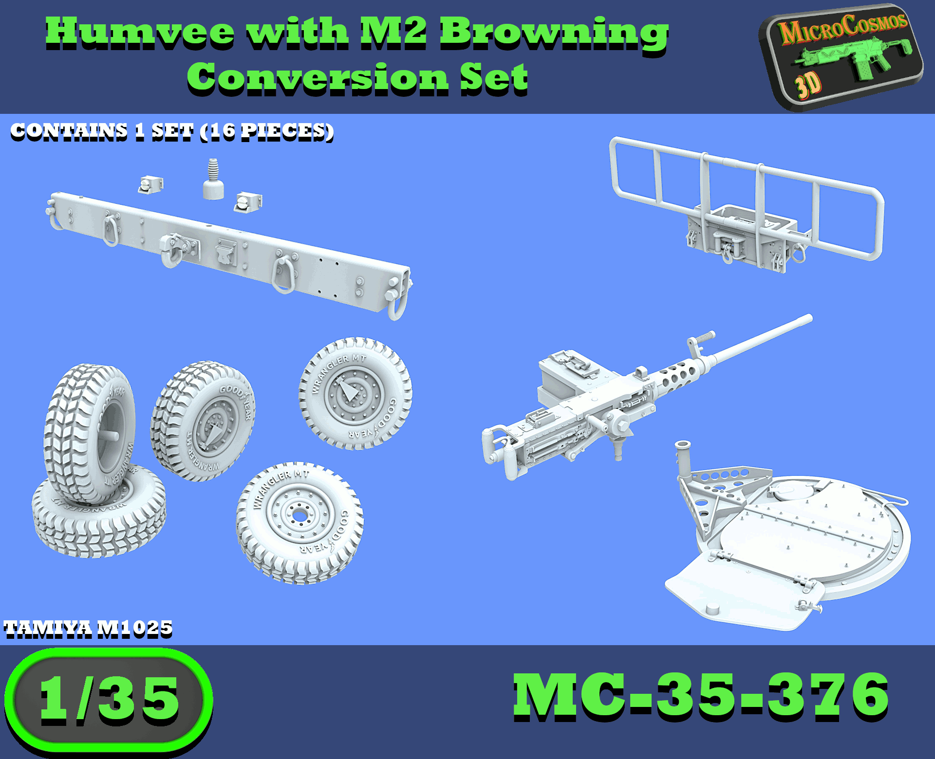 MC-35-376 - Griechischer Humvee mit M2 Browning Umbausatz