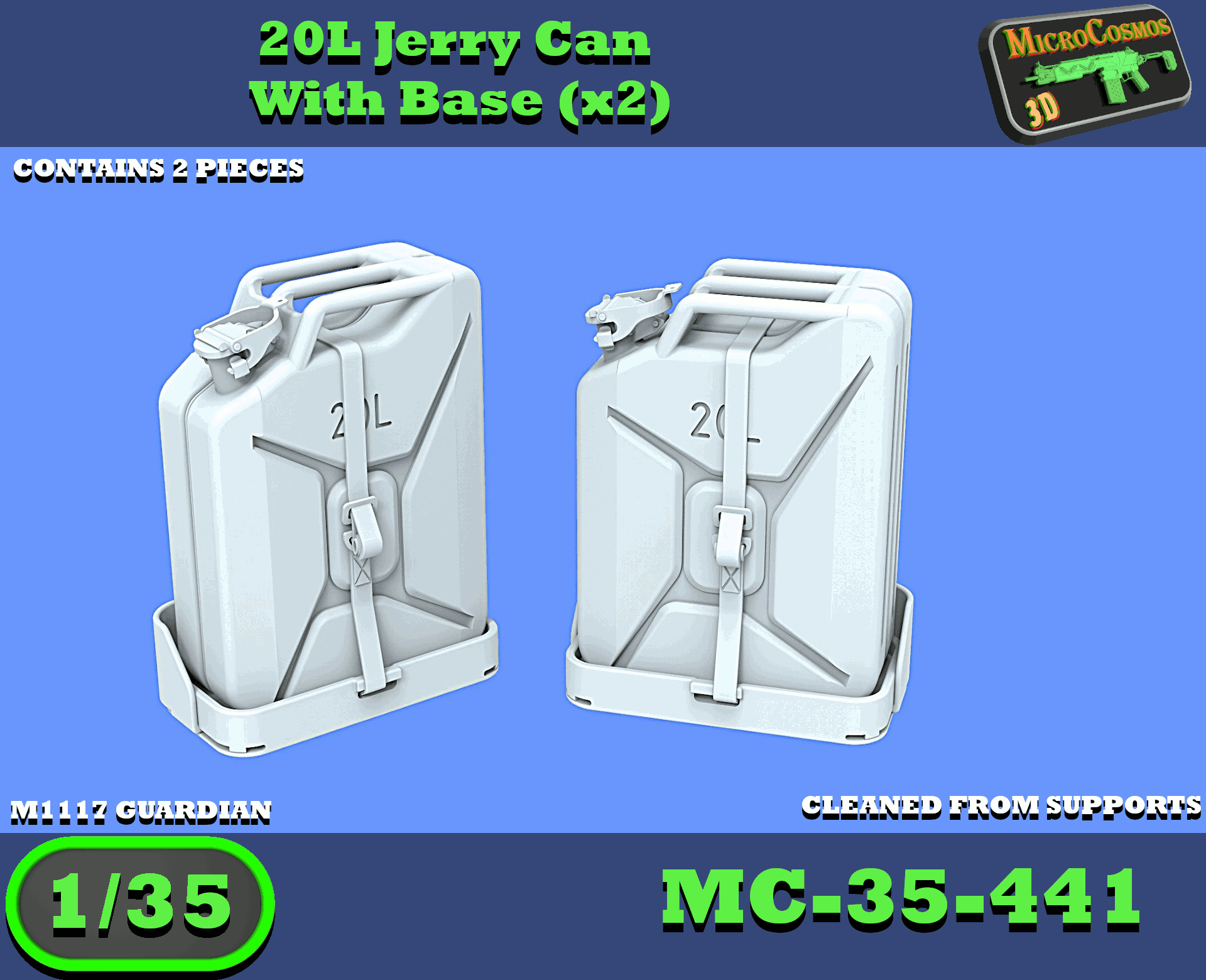 MC-35-441 - 20L Jerry Can With Base Set - 1/35