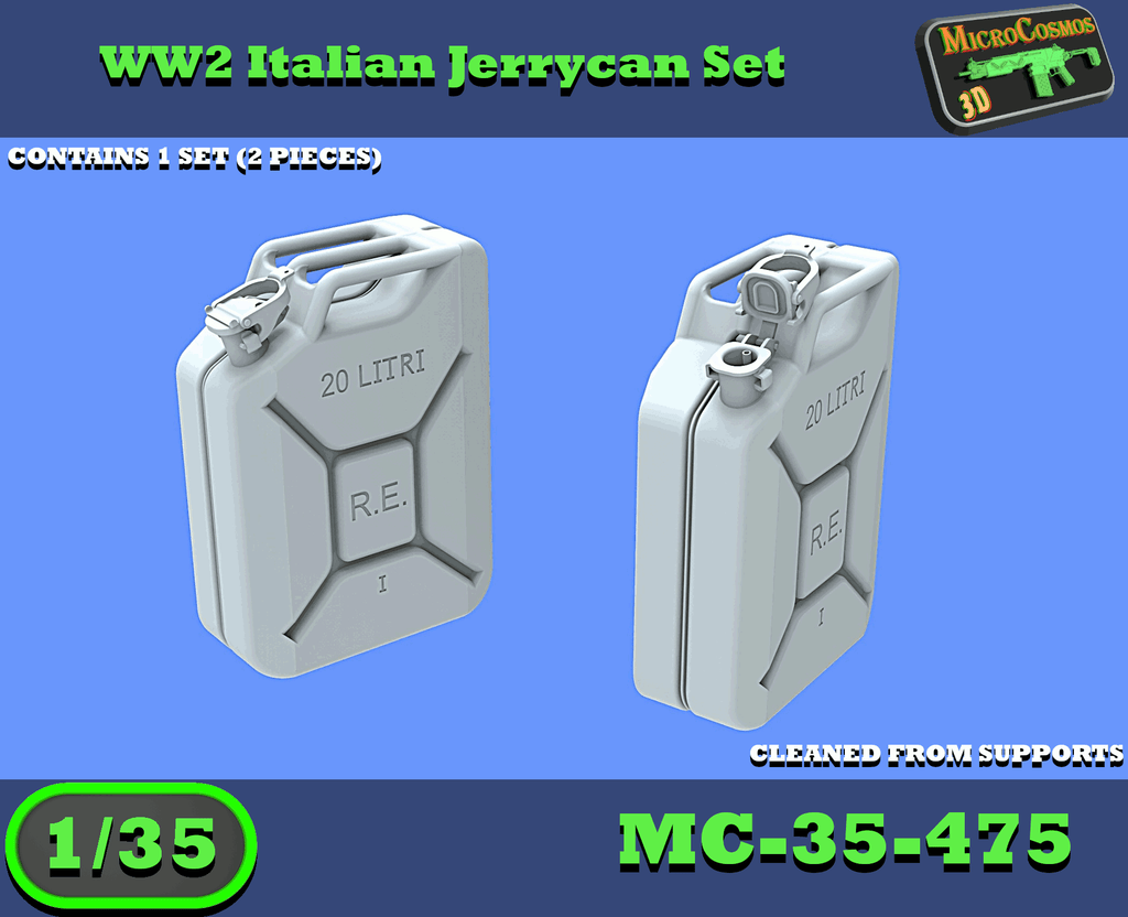MC-35-475 - WWII Italienische Wehrmachtskanister-Set