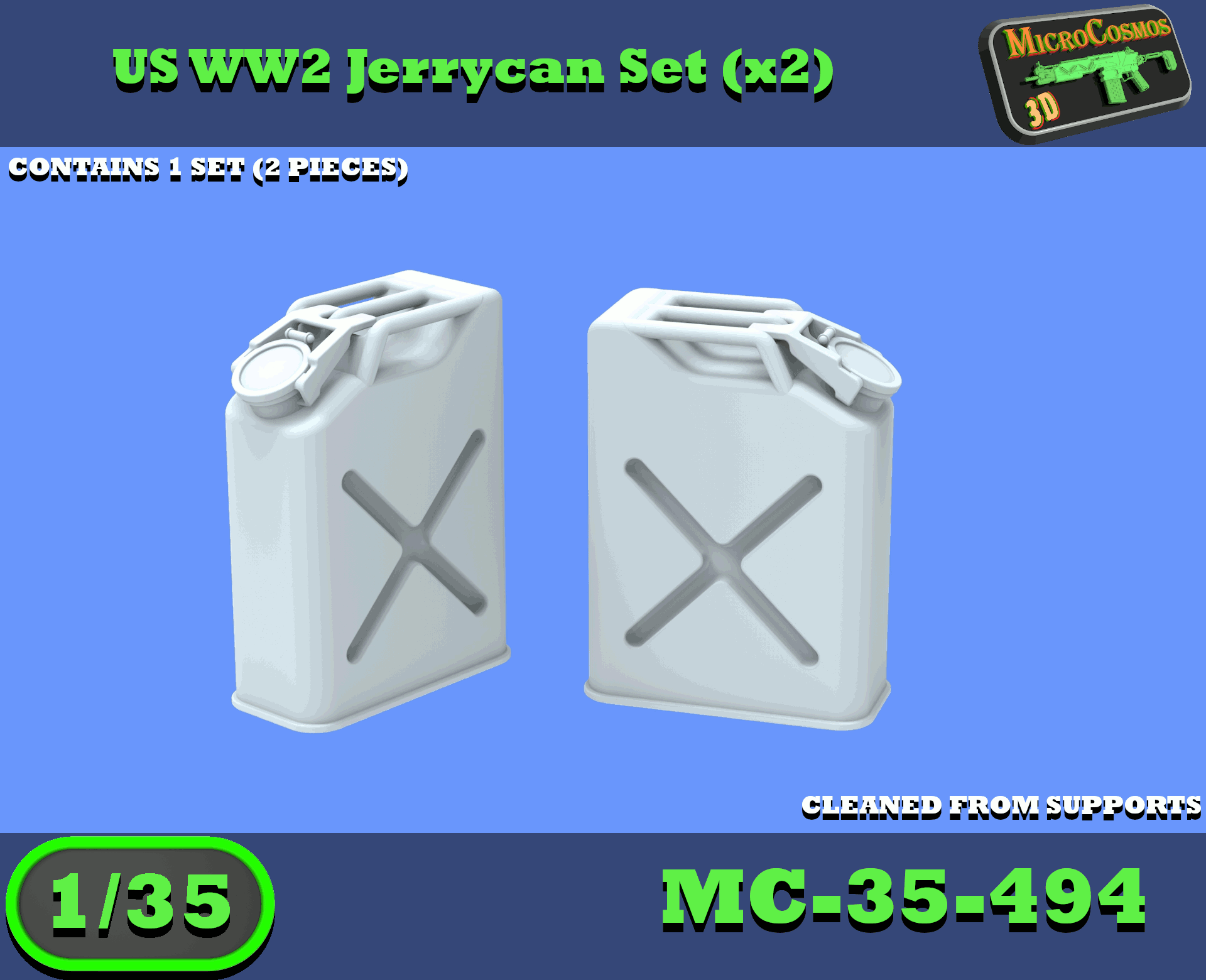 MC-35-494 - US WW2 Jerry Can Set Version 2 - 1/35