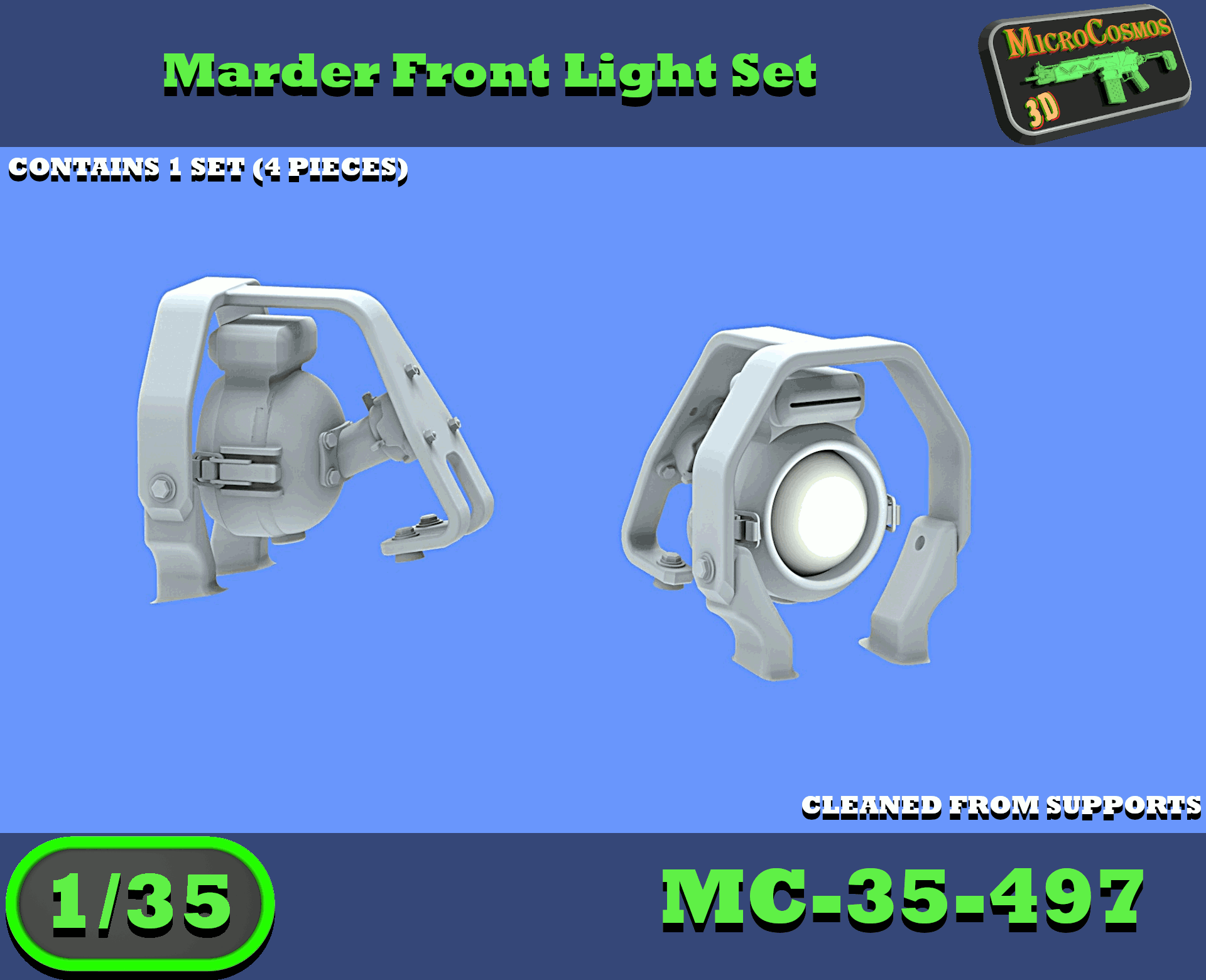 MC-35-497 - Marder Frontscheinwerfer Set - 1/35
