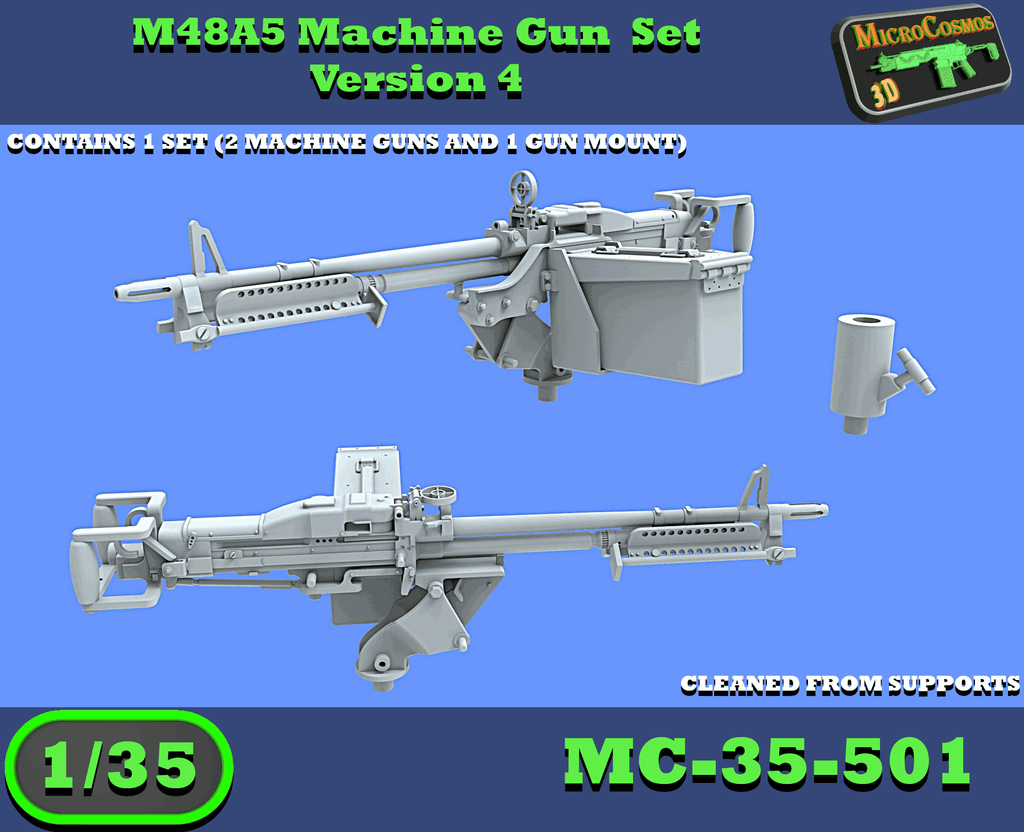 MC-35-501 - Set Mitrailleuse M48A5 Version 4 - 1/35