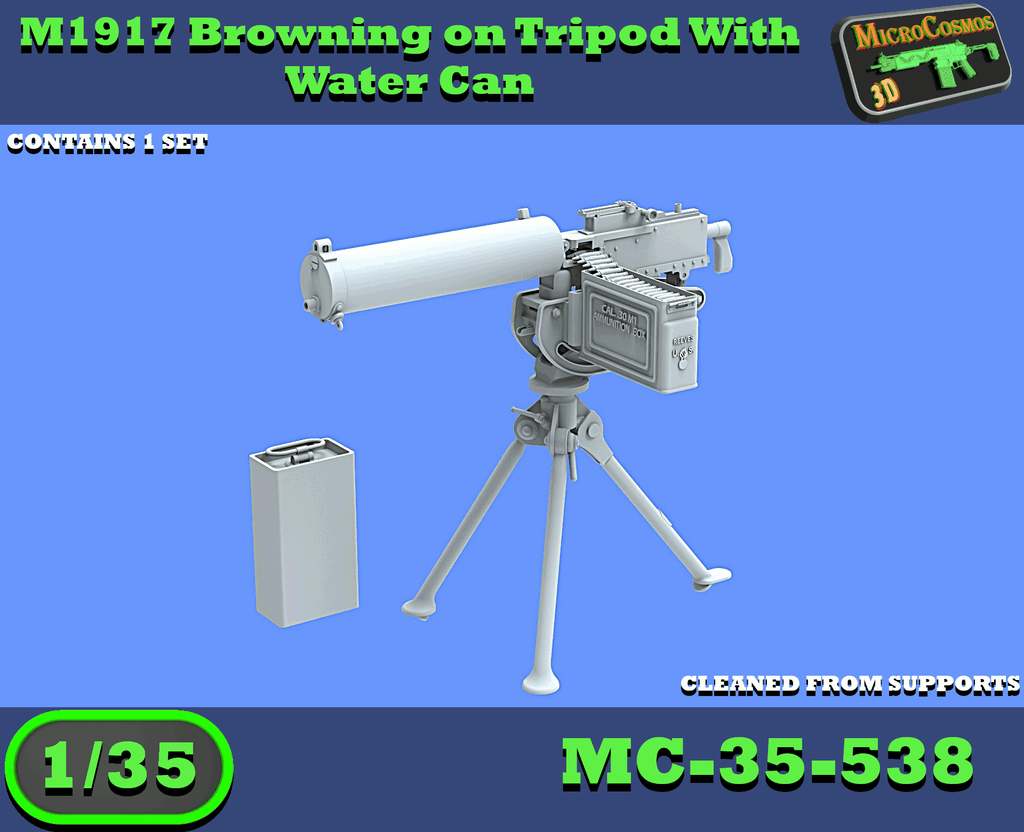 MC-35-538 - M1917 Browning On Tripod With Water Can