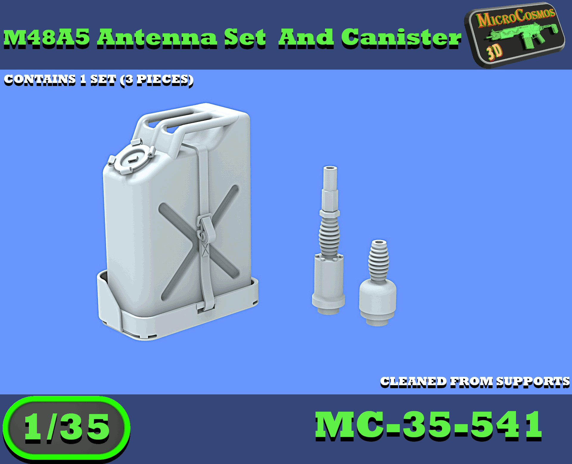 MC-35-541 - M48A5 MOLF Antennenfuß und Kanistersatz Version 1
