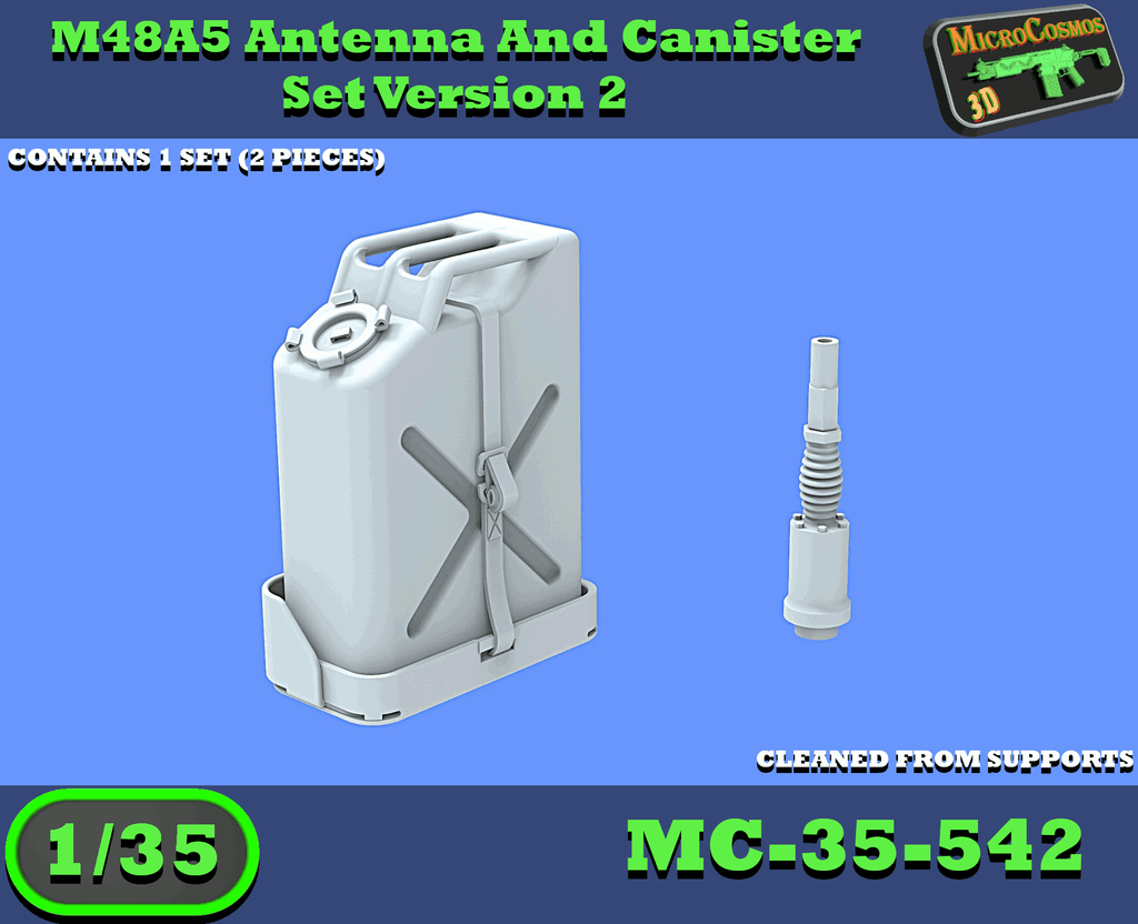 MC-35-542 - M48A5 MOLF Antennenfuß und Kanistersatz Version 2