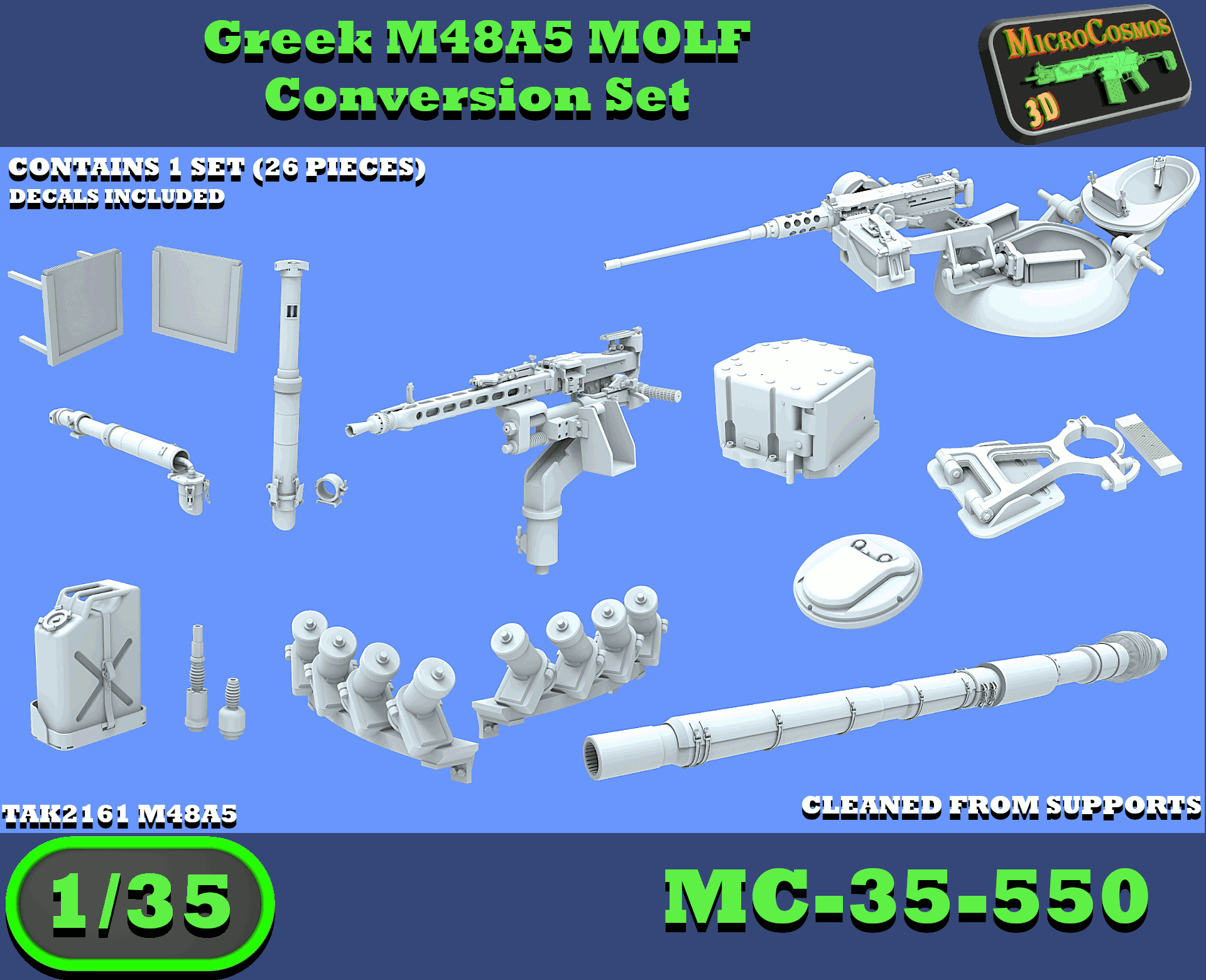 MC-35-550 - (OPTIONEN) Griechisches M48A5 MOLF Umbauset