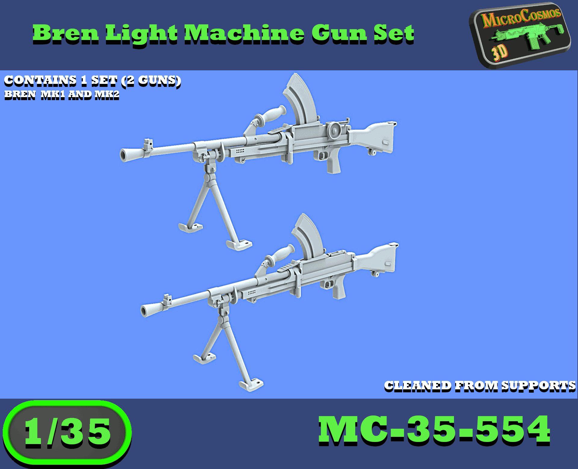 MC-35-554 - Bren leichtes Maschinengewehr Set