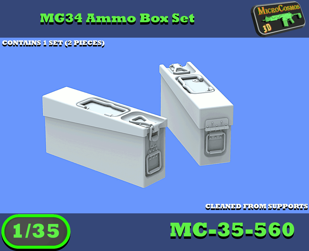 MC-35-560 - MG34 Ammo Box Set