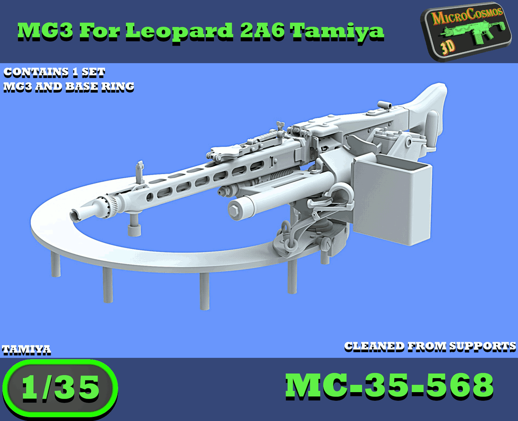 MC-35-568 - MG3 For Tamiya Leopard 2A6