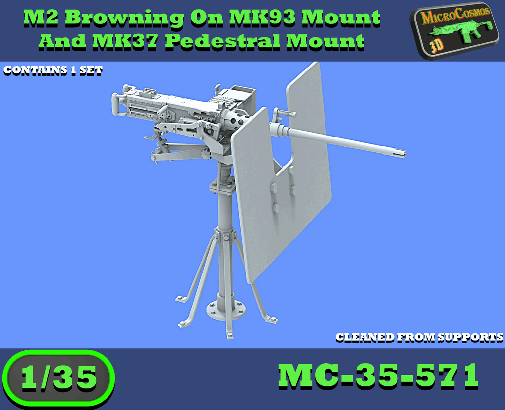 MC-35-571  - M2 Browning On MK93 Mount And MK37 Pedestral Mount