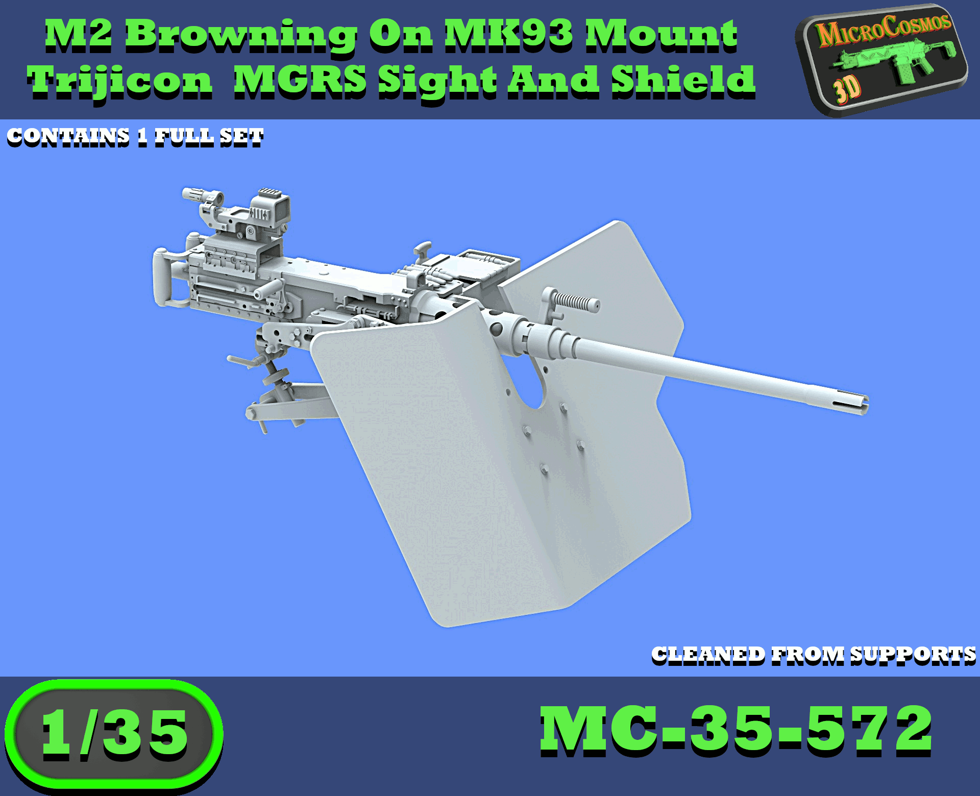 MC-35-572 - M2 Browning On MK93 Mount With Sight And Shield
