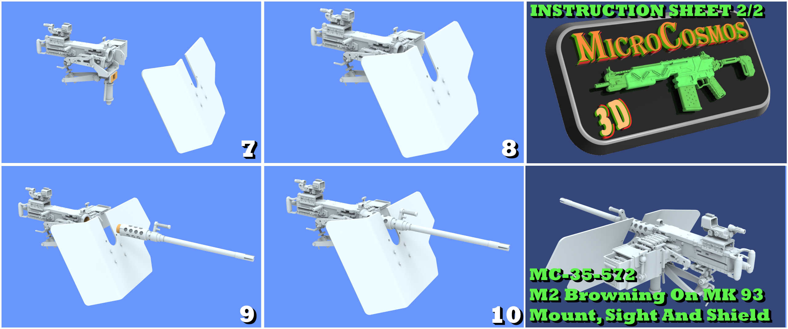 MC-35-572 - M2 Browning On MK93 Mount With Sight And Shield
