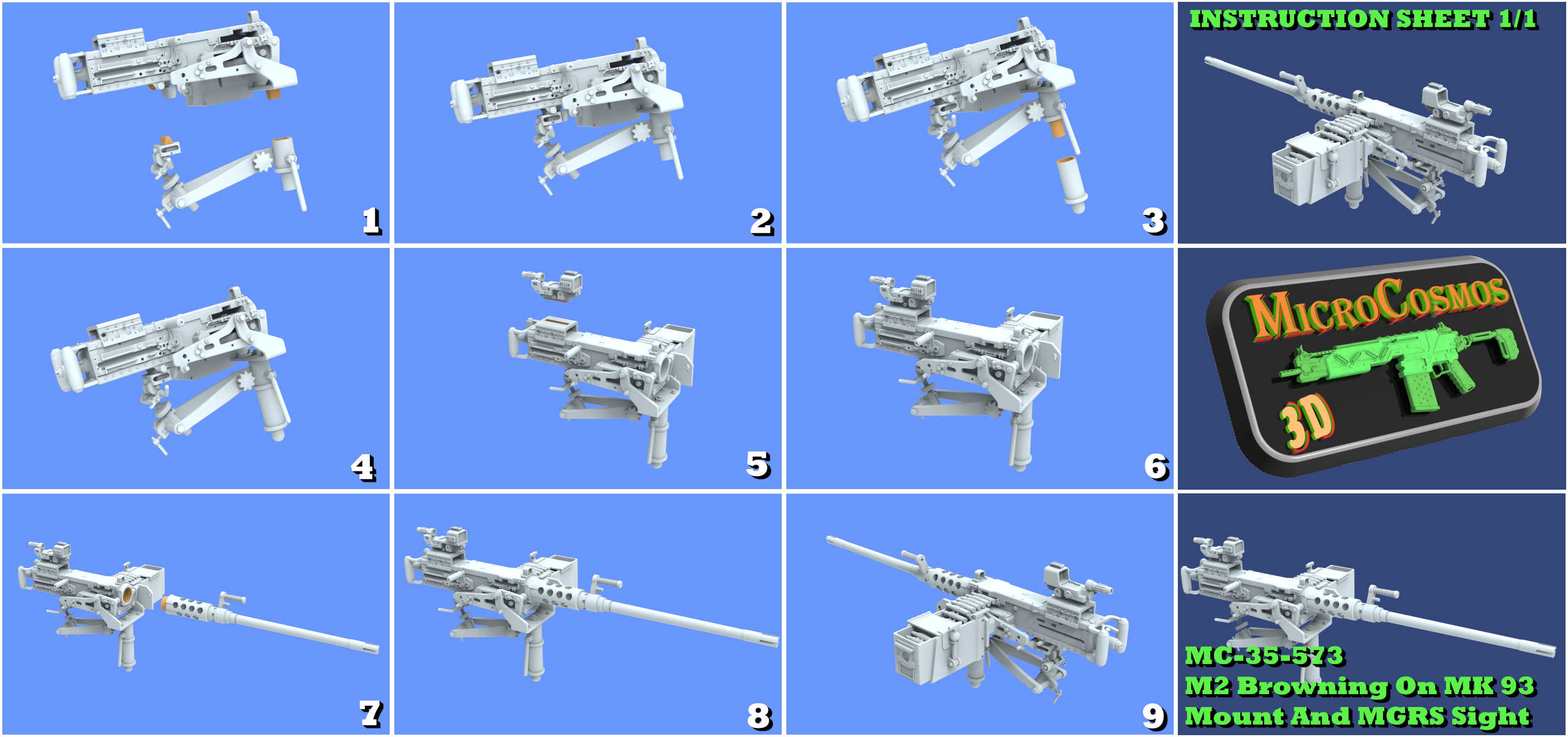 MC-35-573 - M2 Browning auf MK93 Lafette mit Visier