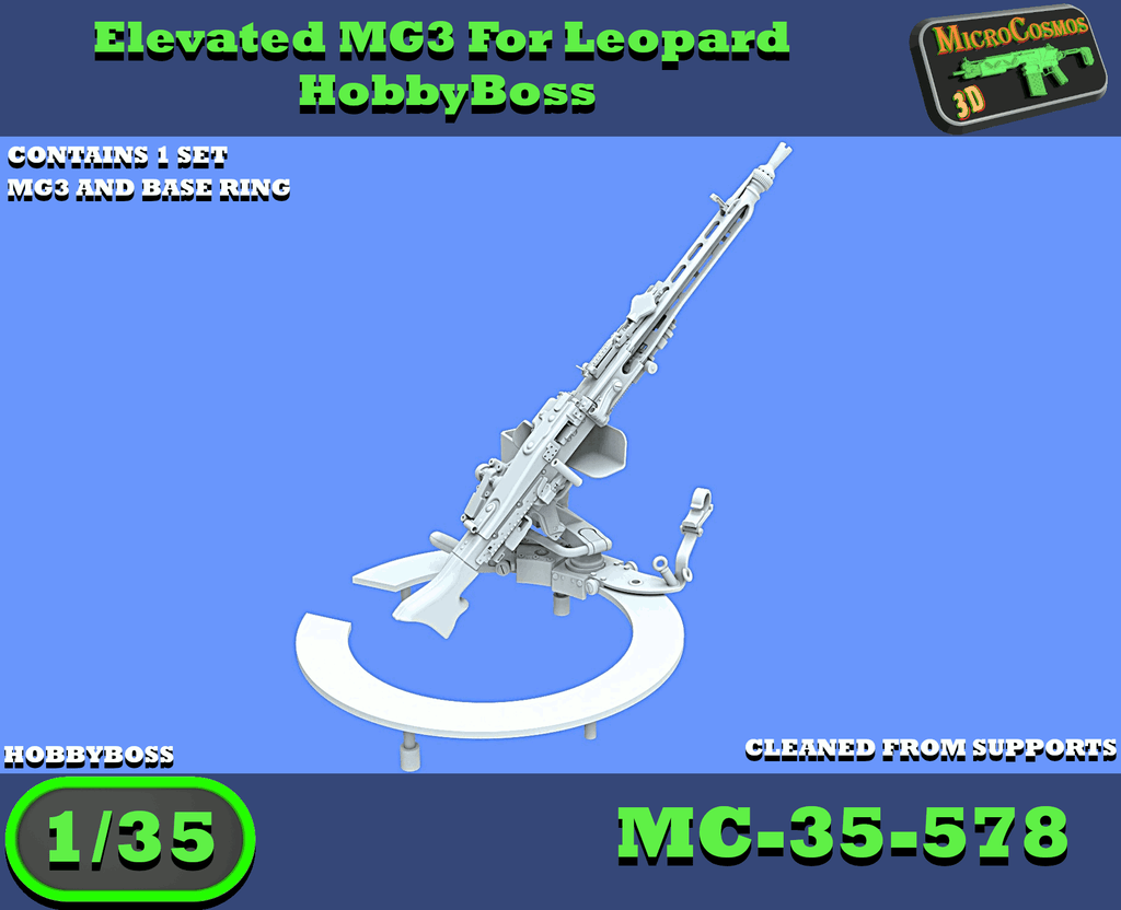 MC-35-578 - MG3 Rehaussée pour Leopard HobbyBoss