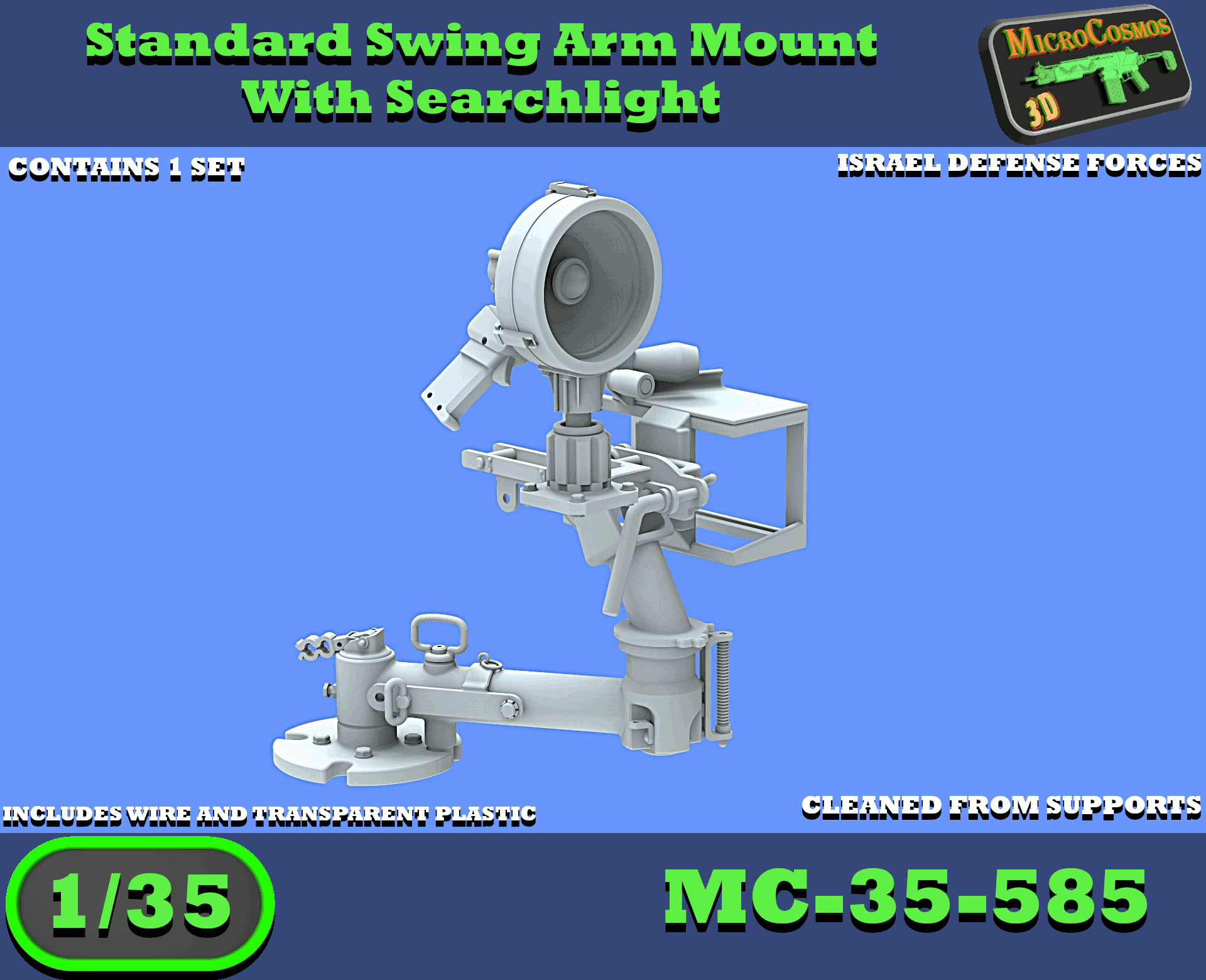 MC-35-585 - Standard Swing Arm Mount With Searchlight