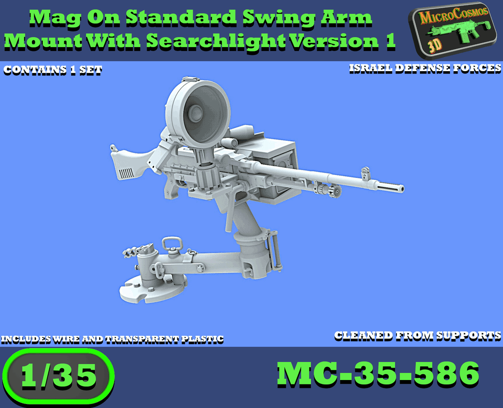 MC-35-586 - Mag On Standard-Schwenkarmhalterung mit Suchscheinwerfer Version 1