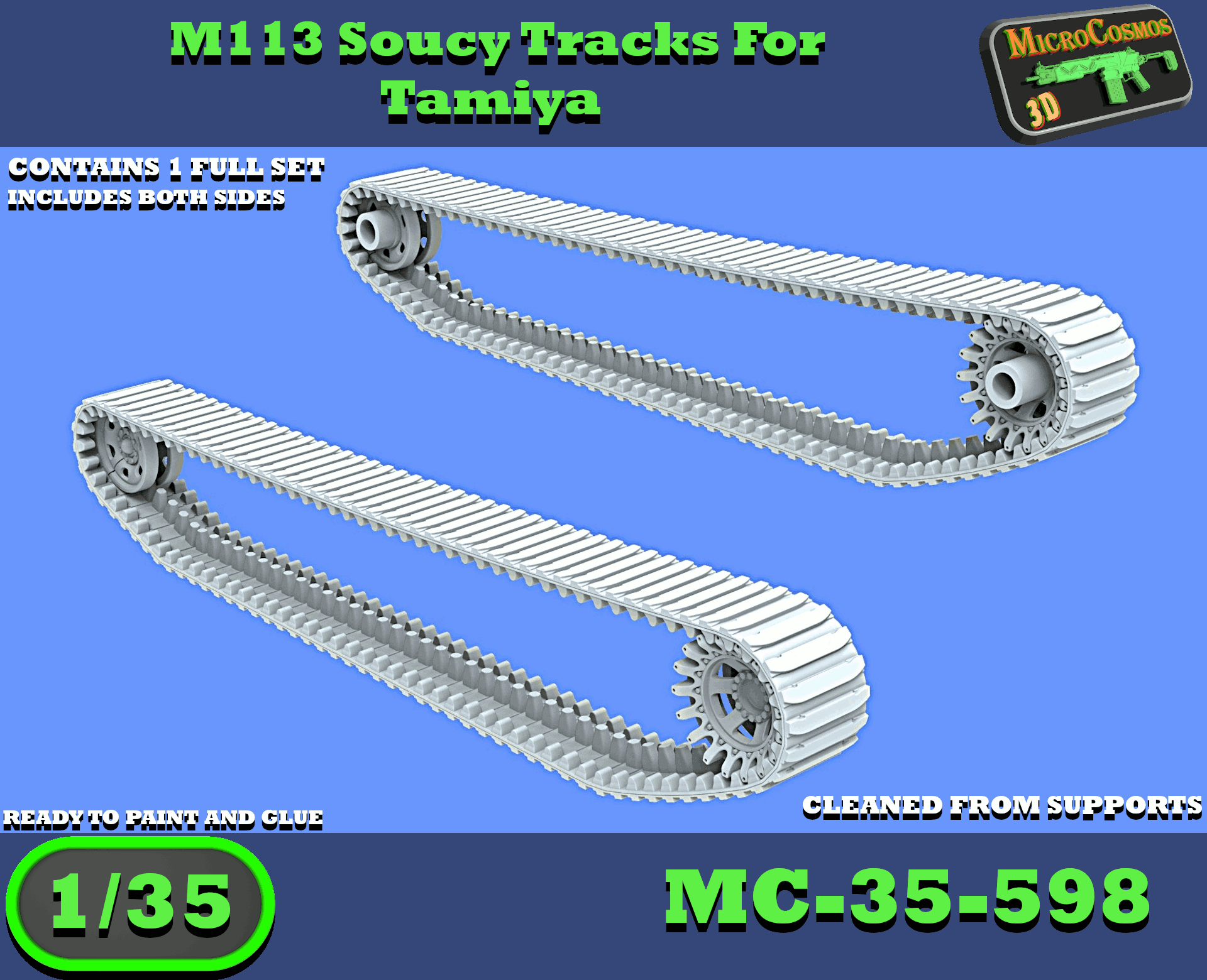 MC-35-598 - M113 Soucy Tracks For Tamiya
