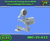 MC-35-612 - Berceau sur support de bras oscillant standard avec projecteur, version 2