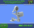 MC-35-612 - Berceau sur support de bras oscillant standard avec projecteur, version 2