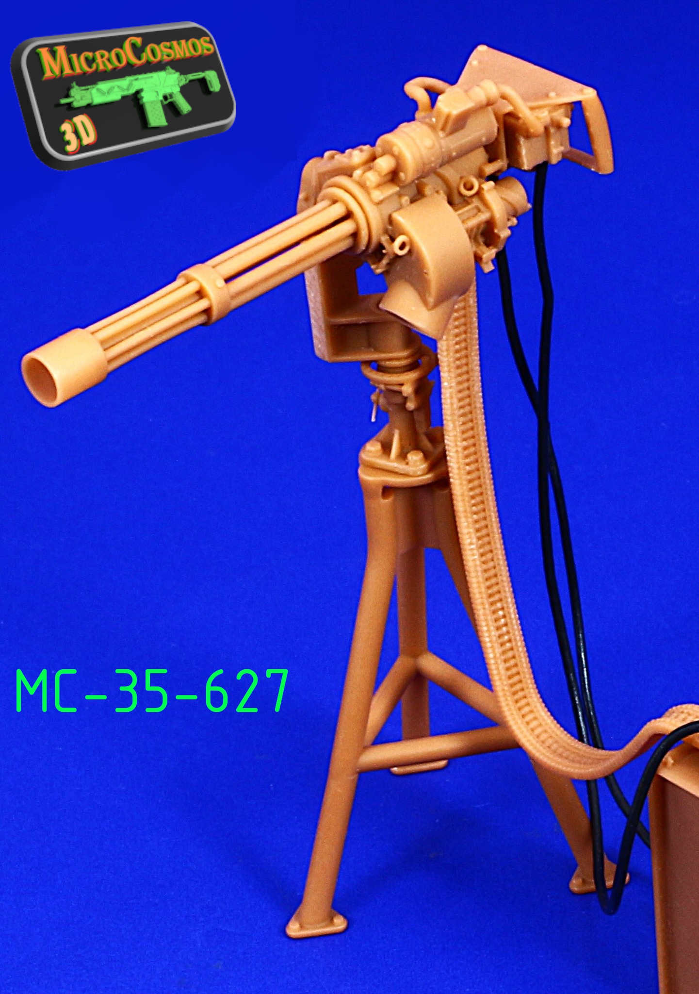 MC-35-627 - M134 On MK16 Tripod With Ammo Box