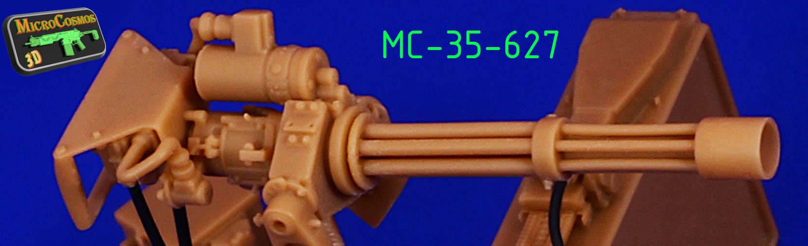 MC-35-627 - M134 On MK16 Tripod With Ammo Box
