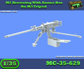 MC-35-629 - M2 Browning On M3 Tripod With Ammo Box And Ammo Belt
