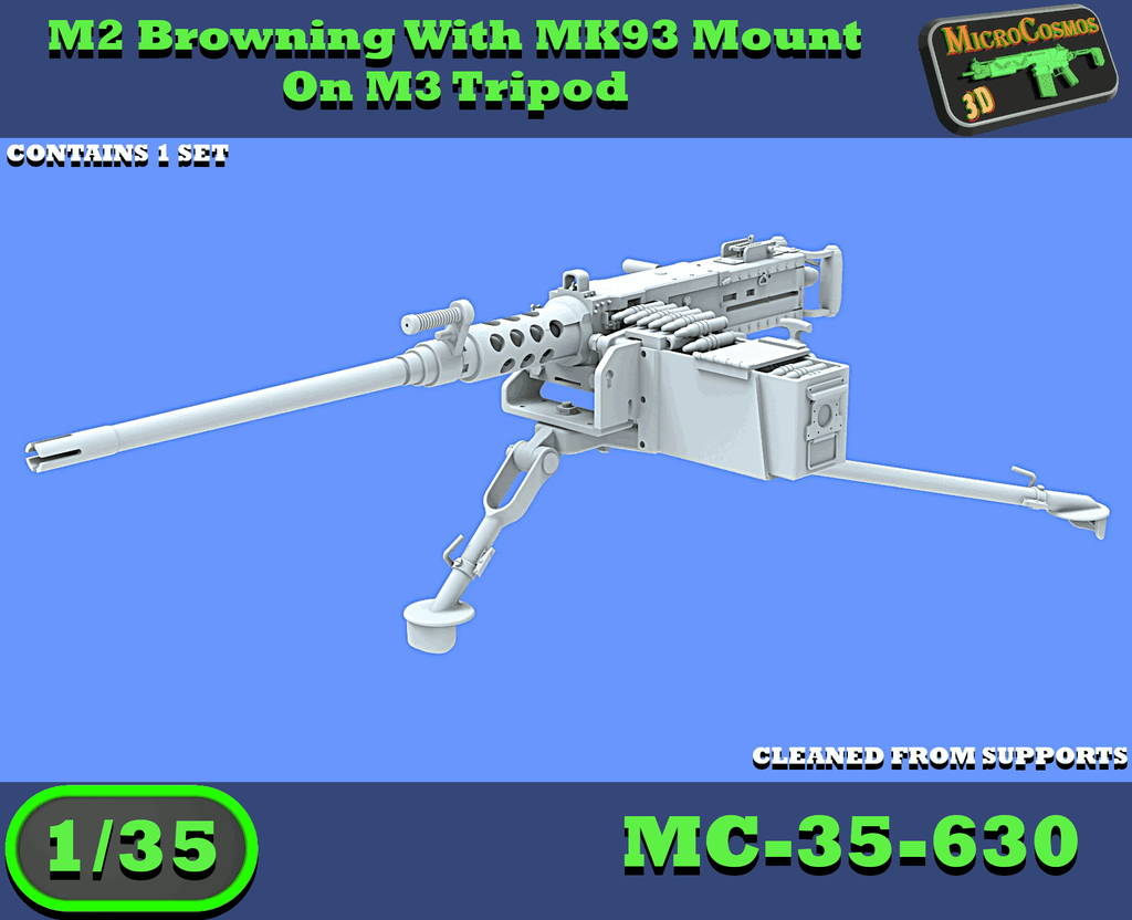 MC-35-630 – M2 Browning mit MK93-Halterung auf M3-Dreibein