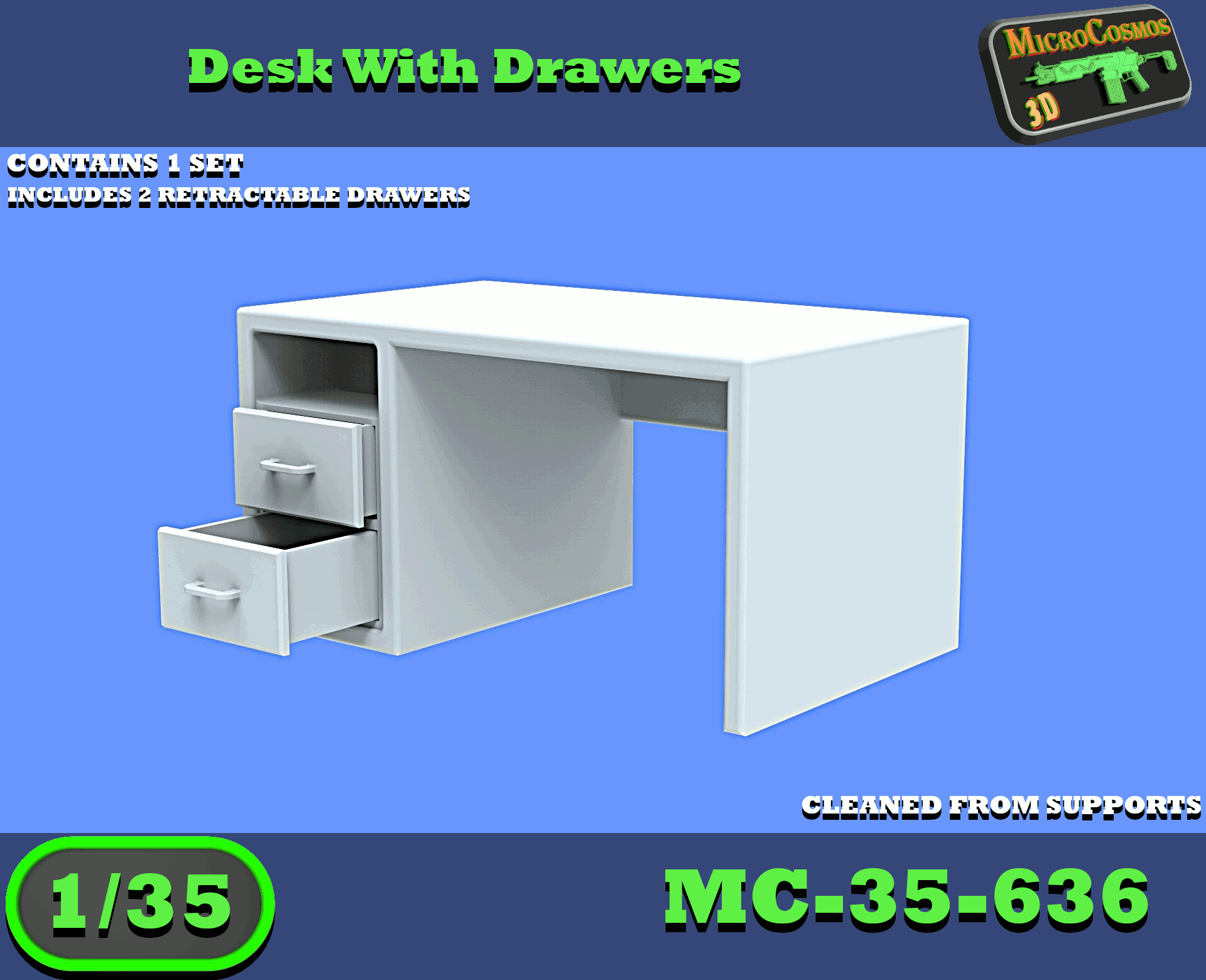 MC-35-636 - Desk With Drawers
