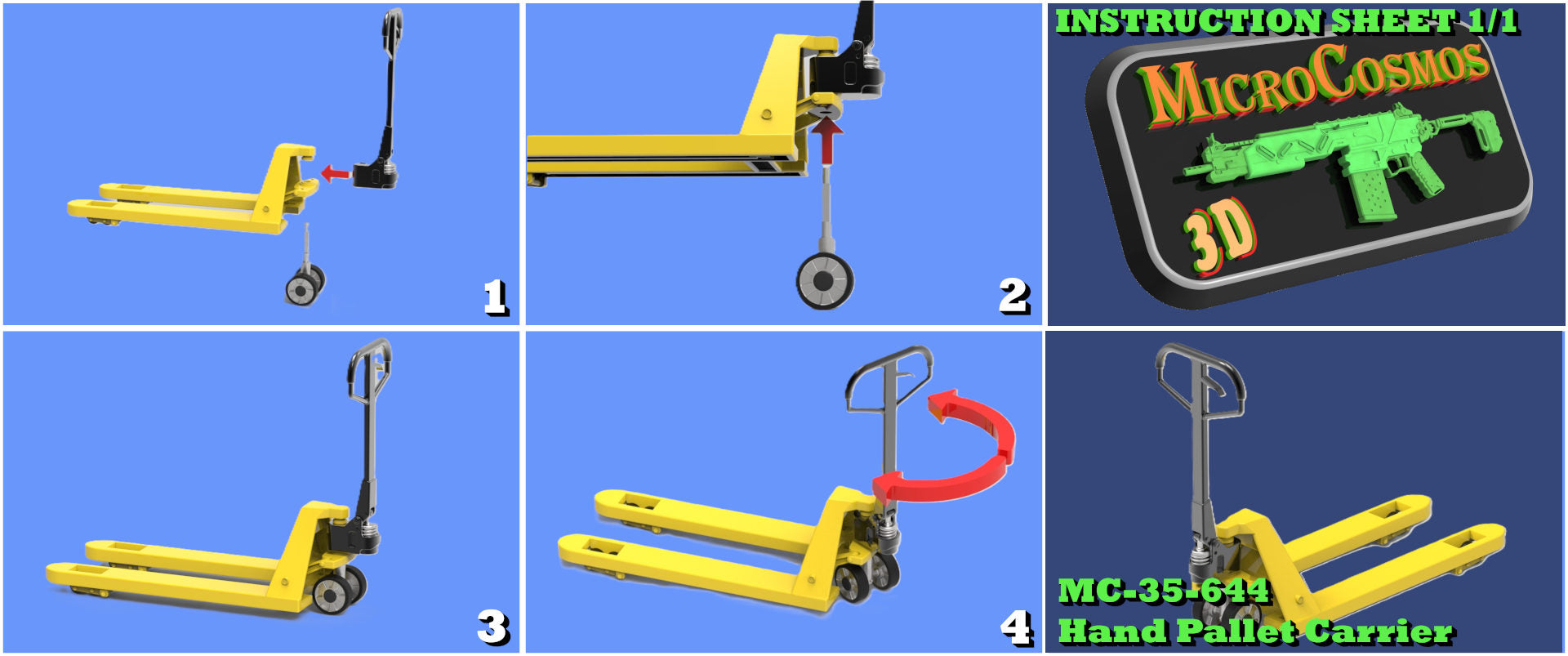 MC-35-644 - Chariot porte-palettes manuel
