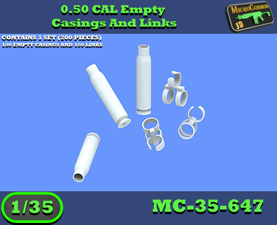MC-35-647 - 0.50 Cal Empty Casings And Links