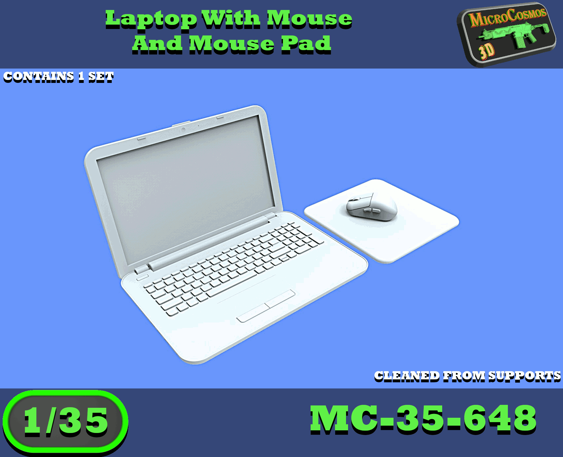 MC-35-648 - Laptop mit Maus und Mauspad