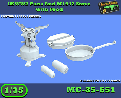MC-35-651 - WW2 Pans And M1942 Stove