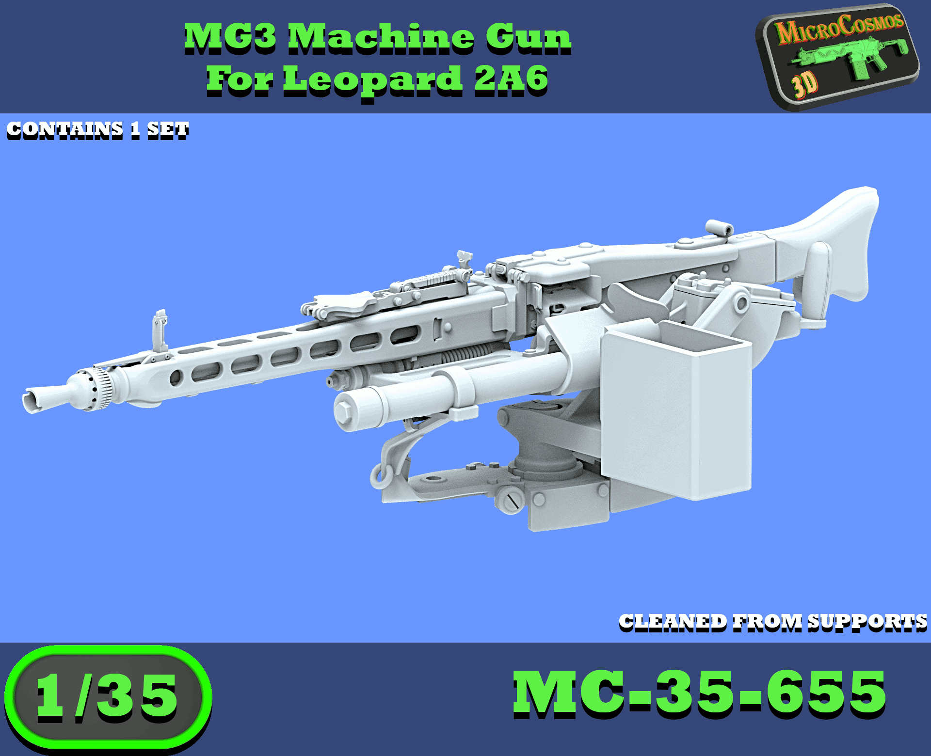 MC-35-655 - MG3 Machine Gun For Leopard 2A6