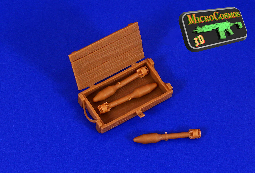 MC-35-681 - M28A2 Rockets With Ammo Crate  Set (M20A1 Super Bazooka Ammunition)