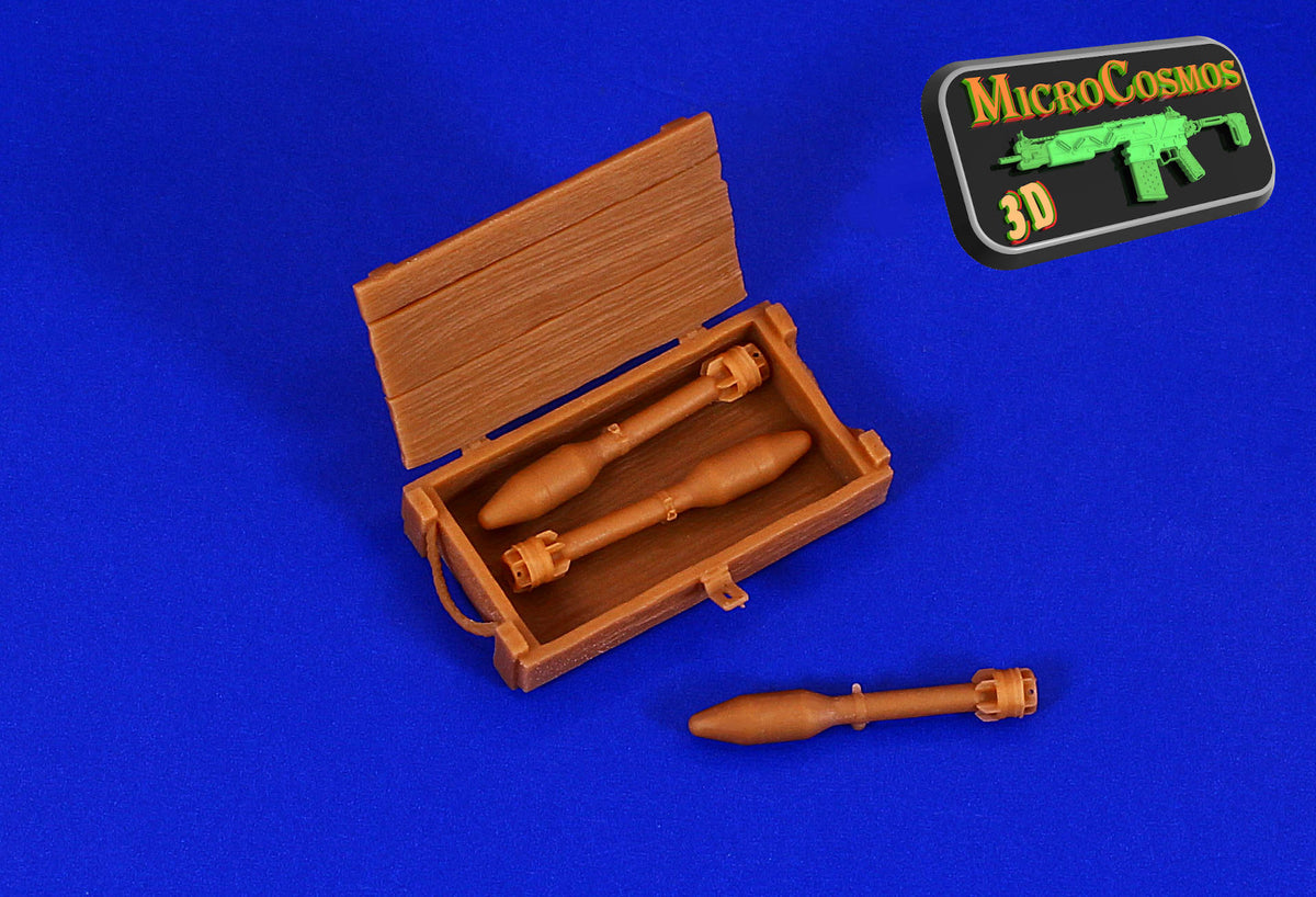 MC-35-681 - M28A2 Rockets With Ammo Crate  Set (M20A1 Super Bazooka Ammunition)